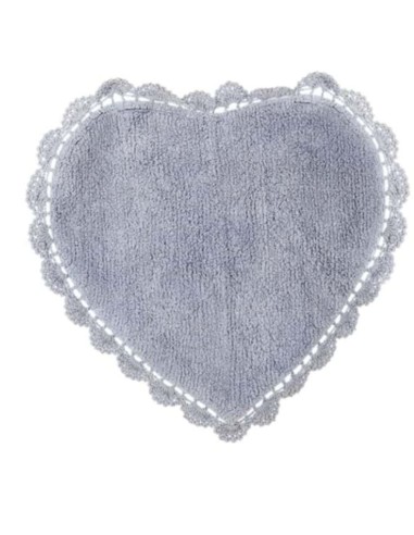 Crochet Lovers tappeto con crochet Cuore cm 50 x 65, 100% cotone