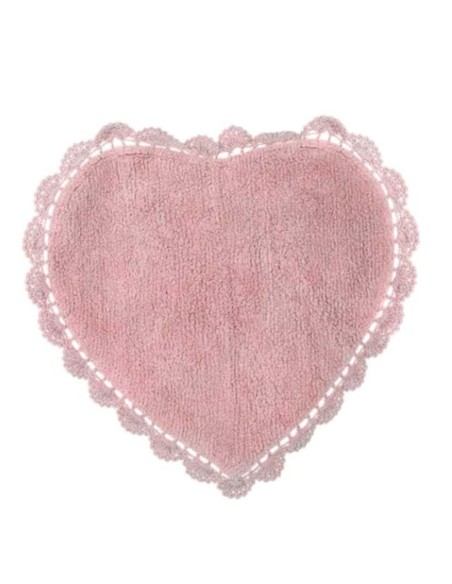 Crochet Lovers tappeto con crochet Cuore cm 50 x 65, 100% cotone