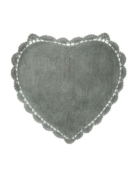 Crochet Lovers tappeto con crochet Cuore cm 50 x 65, 100% cotone