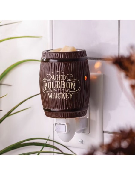 CANDLE WARMERS® Lampada elettrica scaldacera da presa BOURBON BARREL