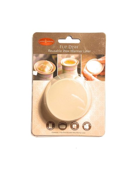 CANDLE WARMERS® Ciotola in silicone per cera bianco per cera di soia diam. 5/6,5 x 2,5 h cm