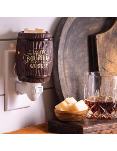 CANDLE WARMERS® Lampada elettrica scaldacera da presa BOURBON BARREL