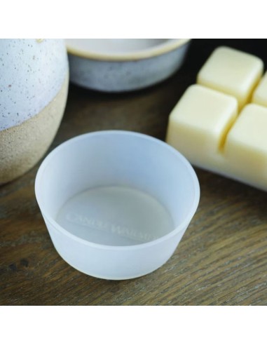 CANDLE WARMERS® Ciotola in silicone per cera bianco per cera di soia diam. 5/6,5 x 2,5 h cm