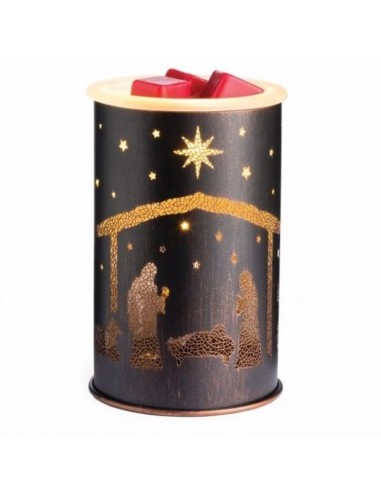 CANDLE WARMERS® Lampada scaldacera NATIVITY elettrica in metallo