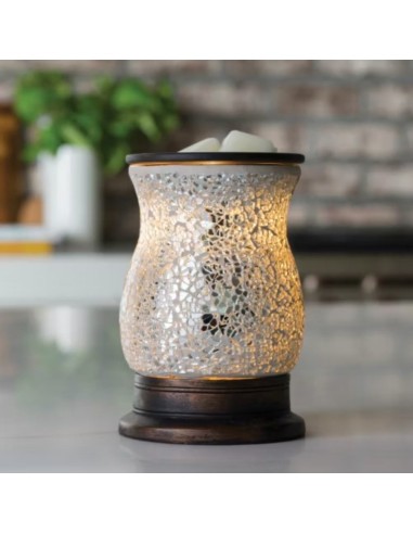 CANDLE WARMERS® Lampada scaldacera REFLECTION elettrica in vetro argento