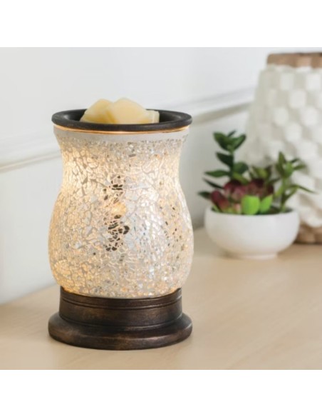 CANDLE WARMERS® Lampada scaldacera REFLECTION elettrica in vetro argento