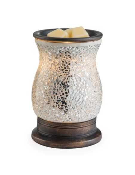 CANDLE WARMERS® Lampada scaldacera REFLECTION elettrica in vetro argento