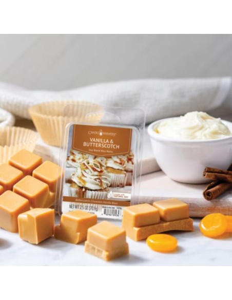 CANDLE WARMERS® Cera di soia profumata VANILLA BUTTERSCOTCh 70g