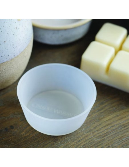 CANDLE WARMERS® Ciotola in silicone per cera bianco per cera di soia diam. 5/6,5 x 2,5 h cm