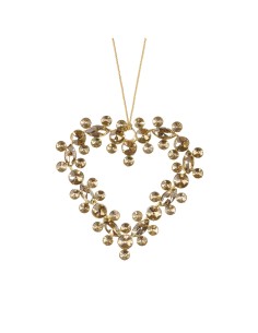 Pendente Cuore Fiocchi di Ghiaccio 12x12h cm