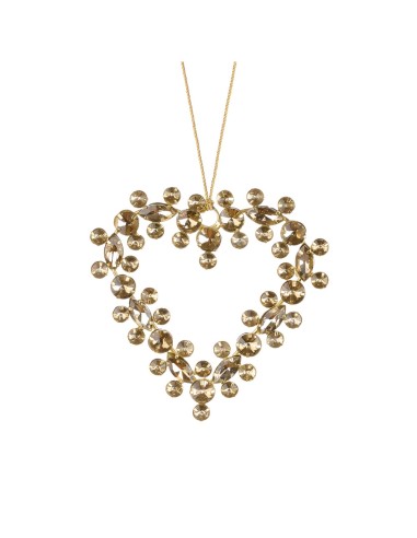 Pendente Cuore Fiocchi di Ghiaccio 12x12h cm