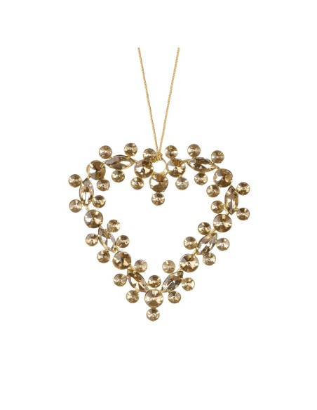 Pendente Cuore Fiocchi di Ghiaccio 12x12h cm