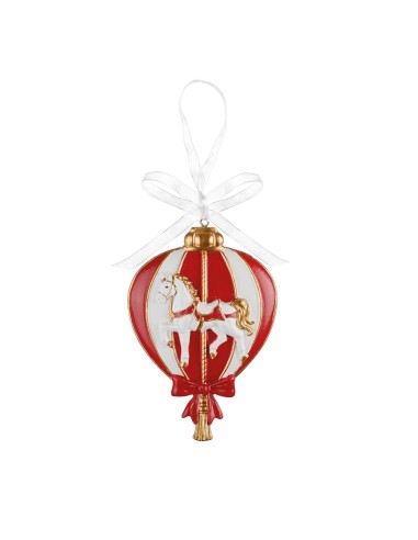 Pendente Mongolfiera da Appendere Festa in Rosso 8x2x12h cm