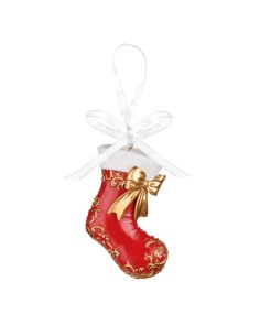 Pendente Calza da Appendere Festa in Rosso 7x2x9h cm