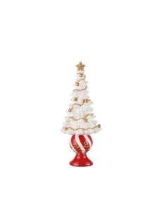 Albero Basso da Appendere Festa in Rosso Ø12x31h cm