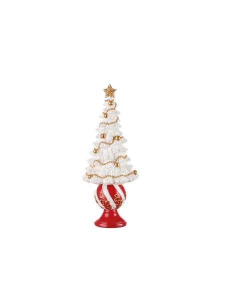 Albero Basso da Appendere Festa in Rosso Ø12x31h cm