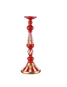 Candelabro Alto da Appendere Festa in Rosso Ø15x41h cm