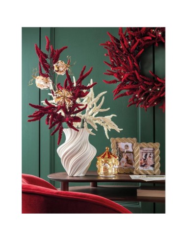 Ghirlanda Rossa con 40 Led Rosso incanto Ø70 cm