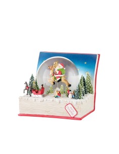 Boule De Neige Libro con Carillon I Sogni Dei Piccoli 18x16,5x17h cm
