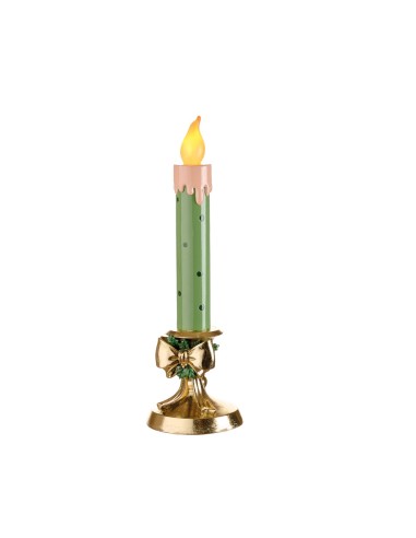 Candelabro Basso con Led Luce di dicembre Ø11x35h cm