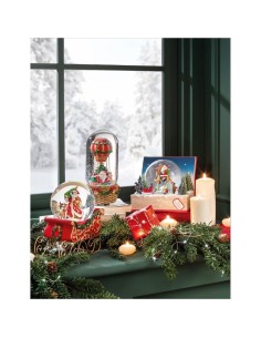 Boule De Neige Slitta con Led I Sogni Dei Piccoli 17x12x20h cm 2