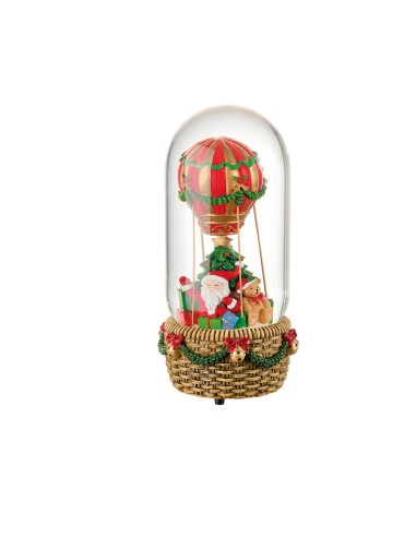 Boule De Neige Mongolfiera con Carillon I Sogni Dei Piccoli Ø11,5x24h cm