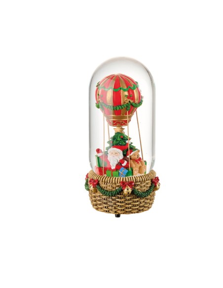 Boule De Neige Mongolfiera con Carillon I Sogni Dei Piccoli Ø11,5x24h cm