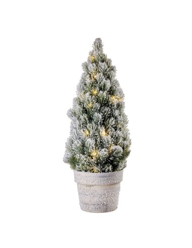Albero Alto con 40 Led Foresta innevata Ø22x60h cm
