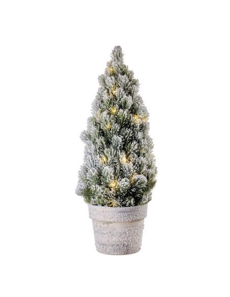 Albero Alto con 40 Led Foresta innevata Ø22x60h cm