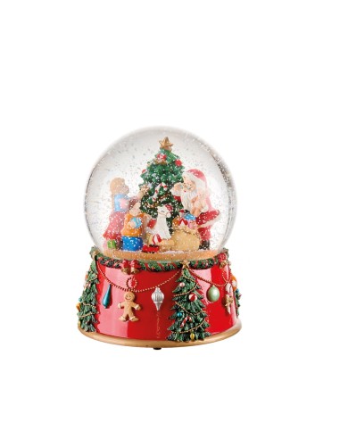 Boule De Neige con Musica, Led e Movimento continuo della Neve Liete Sinfonie Ø16x20h cm