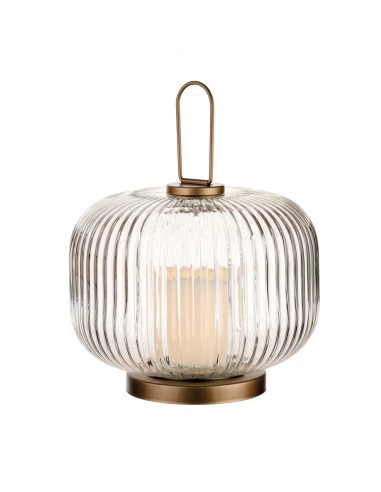 Lanterna Grande con Led Sentieri di Luce Ø24x21h cm