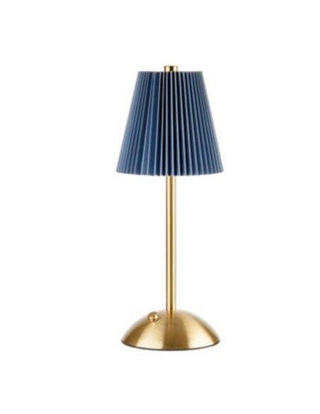 Lampada da Tavolo Led Usb, Blu Romantica Atmosfera Ø11,5x30h cm