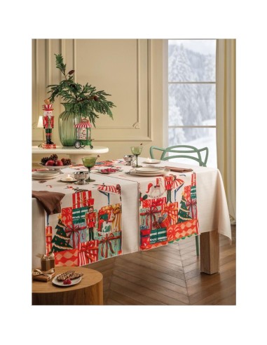 Pacchi Regalo - Tovaglia Antimacchia Pacchi Regalo Tavola delle Feste 50x155 cm - 2 posti