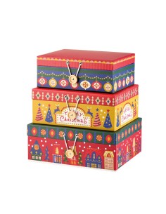 Set 3 Scatole Rettangolari Dream Box 23x18x9h - 25x20x10h - 27x22x11h cm
