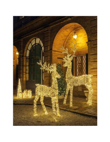 Renna con 2400 Led Prince incanto Regale 106x47x200h cm
