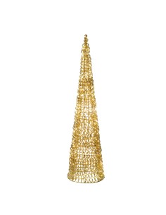 Albero conico 120H con 720 Led Piccolo Sinfonia D'Oro Ø30x120h cm