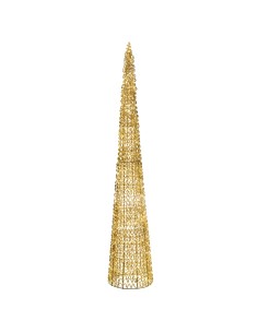 Albero conico 180H con 1800 Led Grande Sinfonia D'Oro Ø35x180h cm