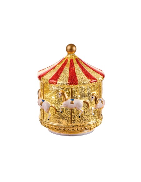 Giostra con Led e Movimento Christmas Carousel Ø13x17h cm
