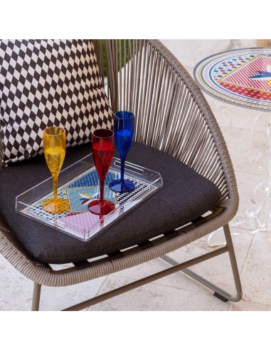 Vesta Home - Vassoio Piccolo Decor·foulard·32 X 22 X 3,5 H Th. 4 Mm