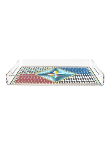 Vesta Home - Vassoio Piccolo Decor·foulard·32 X 22 X 3,5 H Th. 4 Mm