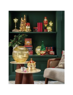 Albero con Led e Movimento Christmas Carousel 12,5x12,5x31h cm 2