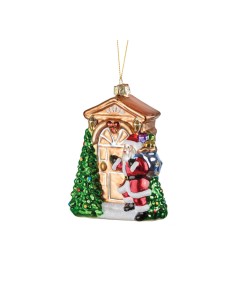 Pendente Portone Gioioso Natale 10x5x11h cm