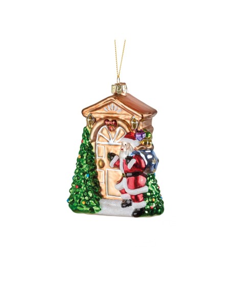 Pendente Portone Gioioso Natale 10x5x11h cm