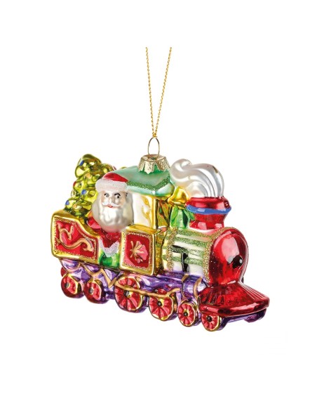 Pendente Locomotiva Gioioso Natale 12x4x7h cm