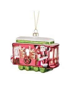Pendente Vagone Gioioso Natale 12x5x8h cm