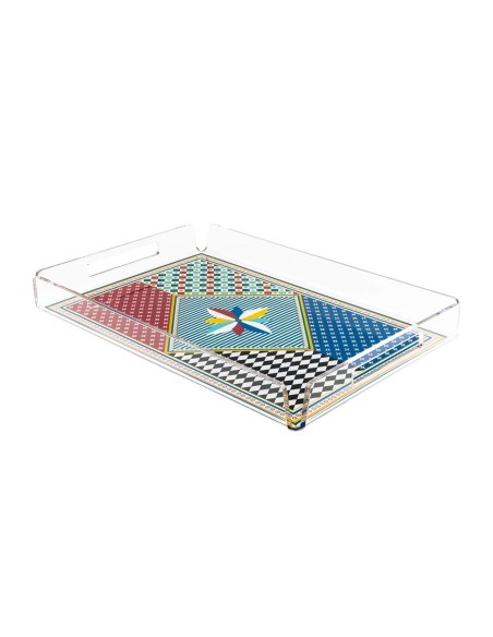 Vesta Home - Vassoio Piccolo Decor·foulard·32 X 22 X 3,5 H Th. 4 Mm