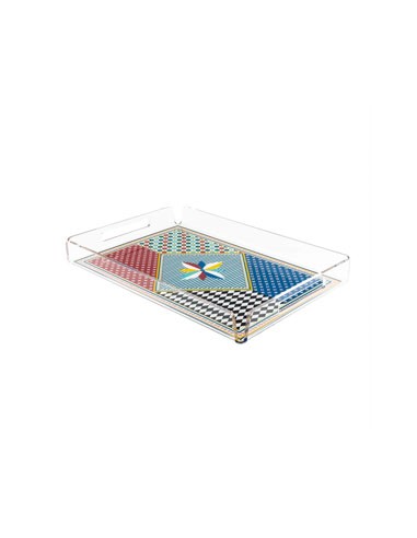 Vesta Home - Vassoio Piccolo Decor·foulard·32 X 22 X 3,5 H Th. 4 Mm