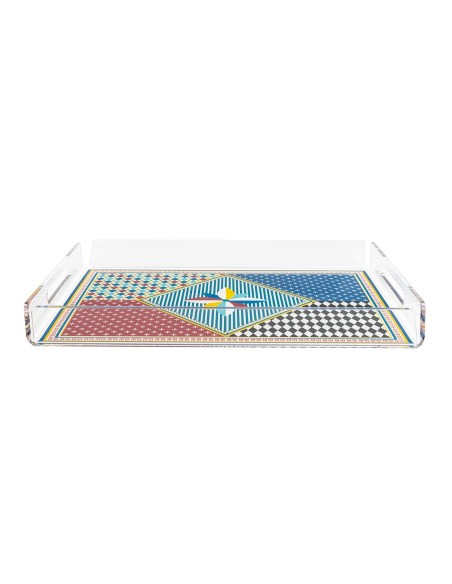 Vesta Home - Vassoio Piccolo Decor·foulard·32 X 22 X 3,5 H Th. 4 Mm