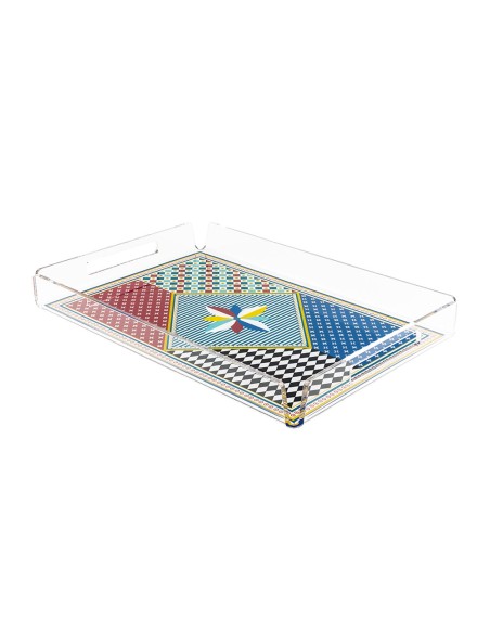 Vesta Home - Vassoio Piccolo Decor·foulard·32 X 22 X 3,5 H Th. 4 Mm