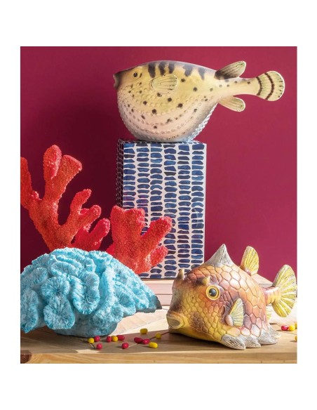 Pesce Palla Tetradonte Decorativo 25x12x13h